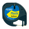 Cinta Plastica Letratag 91332 Neg/Amar. 12mm Dymo