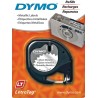 Cinta Plastica Letratag 91338 Neg/Plata. 12mm Dymo