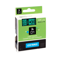 Cinta Plastica D1 Std 45809 Neg/Verd. 19mm Dymo