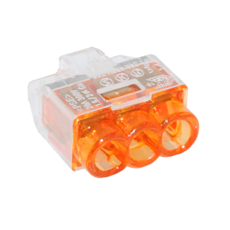 Conector Helacon Plus Mini HCPM-3 Naranja Hellermann Tyton