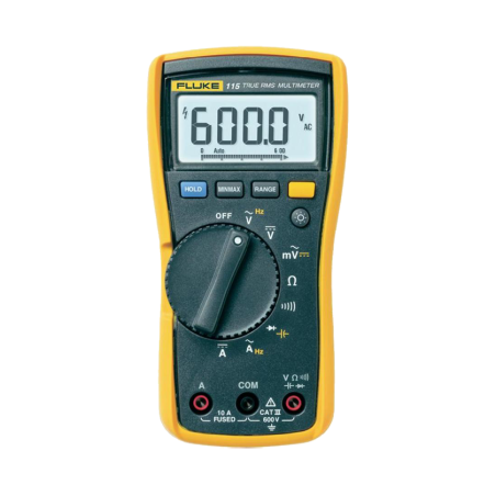 Multimetro TRMS, 600V ca/cc, 10A ca/cc, capacidad, frecuencia Fluke 115