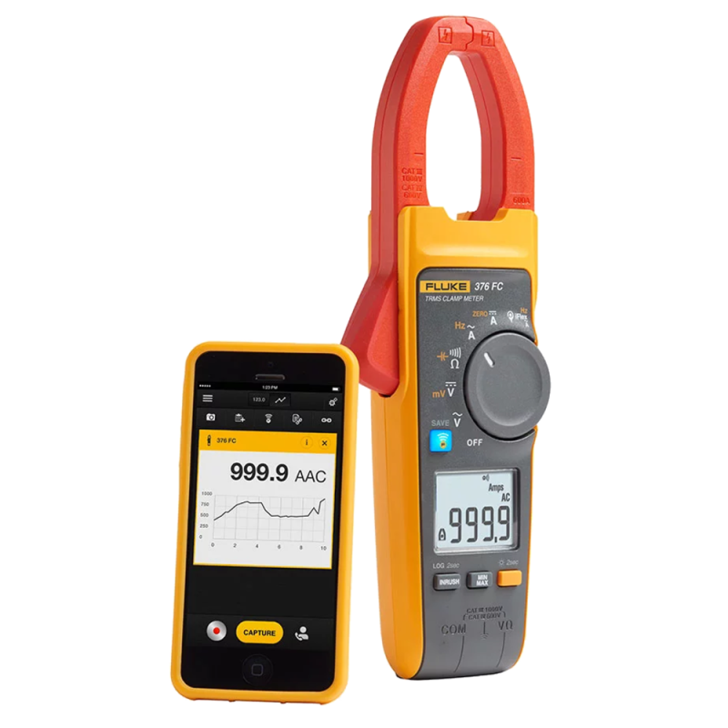 Pinza Amperométrica TRMS, 1000V ca/cc, 1000A ca/cc, i-Flex Fluke 376 FC