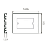 Bastidor Plano Universal Unicanal Marfil FDC/E Hellermann Tyton