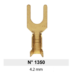 Terminal de Laton Horquilla  4,2mm Nº 1350 LCT