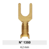 Terminal de Laton Horquilla  4,2mm Nº 1350 LCT