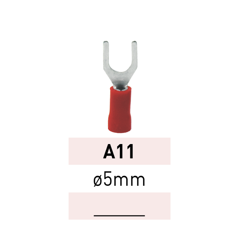 Terminal Preaislado Horq. Ø 5mm A11 RJ  LCT