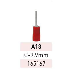 Terminal Preaislado Pin C9.9mm A13 RJ Ref.165167 LCT