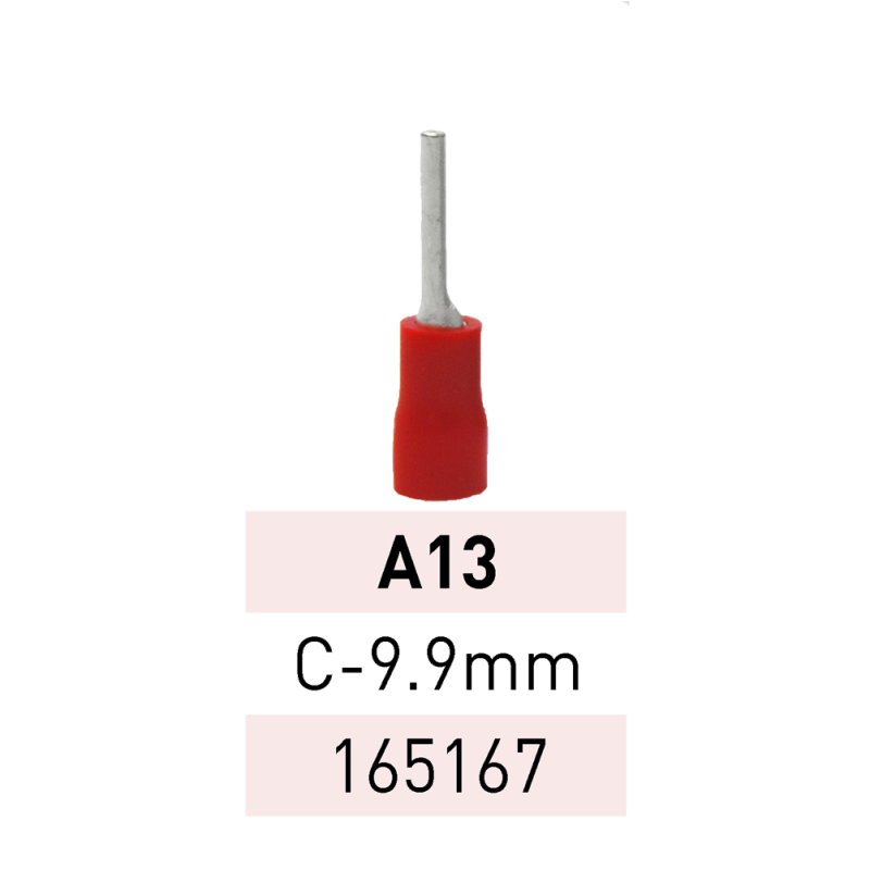 Terminal Preaislado Pin C9.9mm A13 RJ Ref.165167 LCT