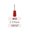 Terminal Preaislado Pin C9.9mm A13 RJ Ref.165167 LCT