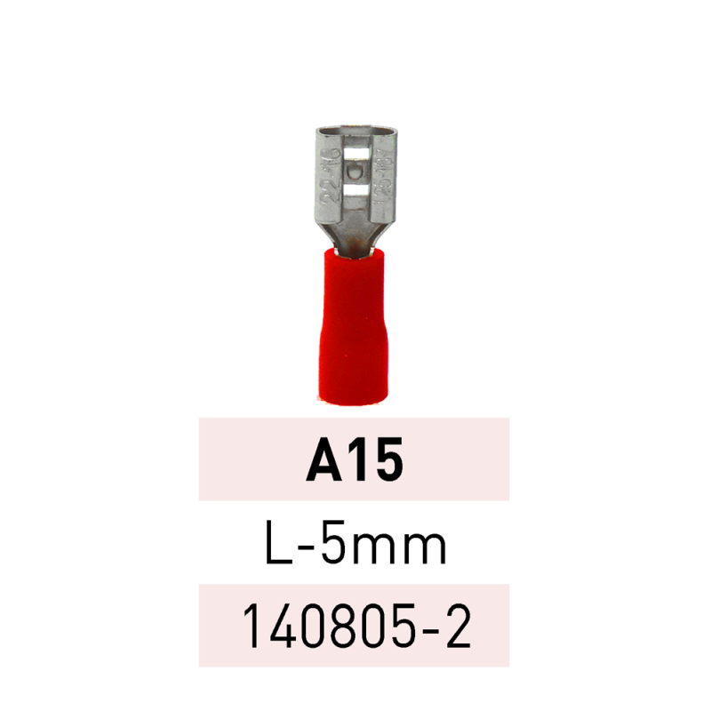 Terminal Preaislado Pala H. L-5mm A15 RJ Ref.140805-2 LCT