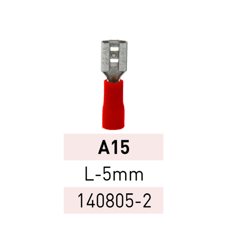 Terminal Preaislado Pala H. L-5mm A15 RJ Ref.140805-2 LCT