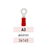 Terminal Preaislado Ojal Ø 4mm A3 RJ Ref.34145 LCT