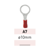Terminal Preaislado Ojal Ø 10mm A7 RJ LCT