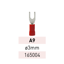 Terminal Preaislado Horq. Ø 3mm A9 RJ Ref.165004 LCT