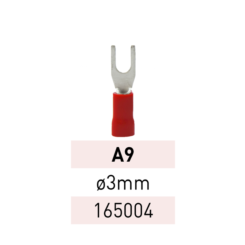 Terminal Preaislado Horq. Ø 3mm A9 RJ Ref.165004 LCT