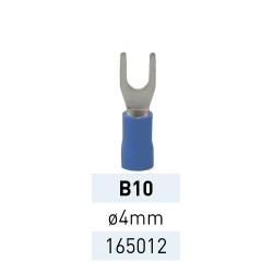 Terminal Preaislado Horq. Ø 4mm B10 AZ Ref.165012 LCT