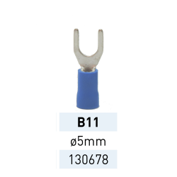 Terminal Preaislado Horq. Ø 5mm B11 AZ Ref.130678 LCT