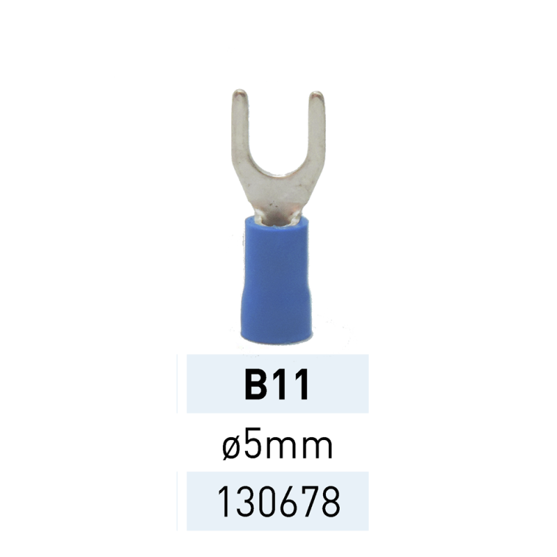 Terminal Preaislado Horq. Ø 5mm B11 AZ Ref.130678 LCT