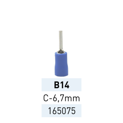 Terminal Preaislado Pin C6.7mm B14 AZ Ref.165075 LCT