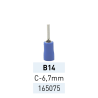 Terminal Preaislado Pin C6.7mm B14 AZ Ref.165075 LCT