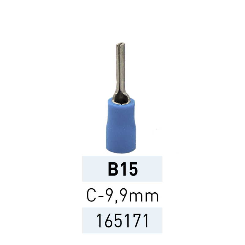 Terminal Preaislado Pin C9.9mm B15 AZ Ref.165171 LCT