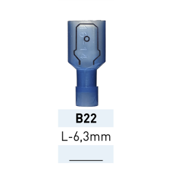 Terminal Preaislado Pala M. Aislada B22 AZ  LCT