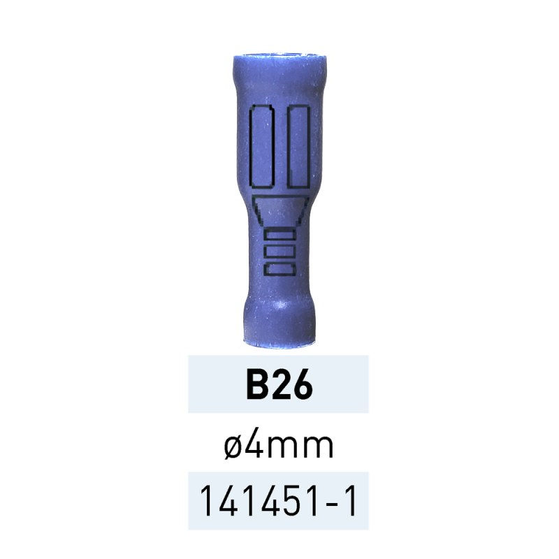 Terminal Preaislado Pin Redondo H. B26 AZ Ref.141451-1 LCT