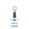Terminal Preaislado Ojal B3 AZ Ref.34160 LCT