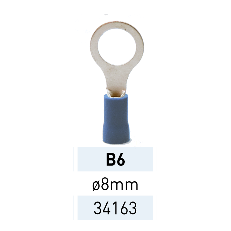 Terminal Preaislado Ojal B6 AZ Ref.34163 LCT