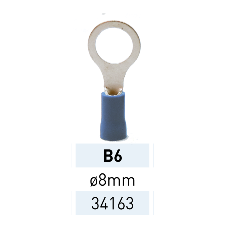 Terminal Preaislado Ojal B6 AZ Ref.34163 LCT