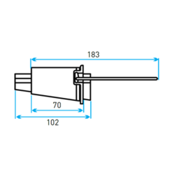 Pinza de Anclaje para  Cable Concentrico (Antihurto) Rango: 4/4 a 10/10 LCT