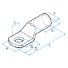 Terminal de Cu Estañado SCC 240mm², 1/2" LCT