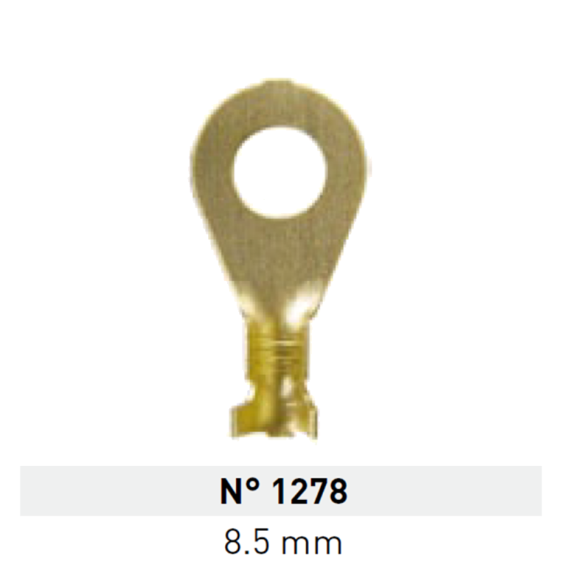 Terminal de Laton Ojal 8,5mm Nº 1278 LCT