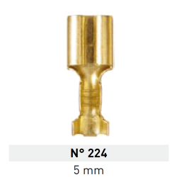 Terminal de Laton Pala Hembra 5mm Nº 224 LCT