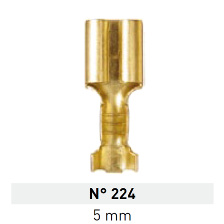 Terminal de Laton Pala Hembra 5mm Nº 224 LCT