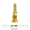 Terminal de Laton Pala Macho 2,8mm Nº 705 LCT