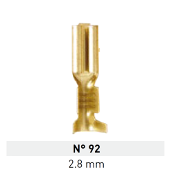 Terminal de Laton Pala Hembra 2,8mm Nº 92 LCT