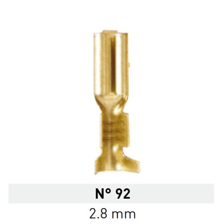 Terminal de Laton Pala Hembra 2,8mm Nº 92 LCT