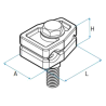 Grampa para Puesta a Tierra G2-03, 120-185 mm² LCT