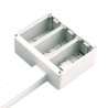 Caja de Superficie 3 Faceplates PD3M Hellermann Tyton