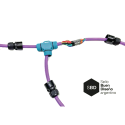 Empalme Rápido Derivación en T, Tripolar Hasta 3x2,5mm2, IP68 QT23 Pampaco