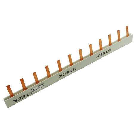 Peine de Conexion Monofasico, 80A, 12X 1Polo, 210mm. S-1F210B Steck