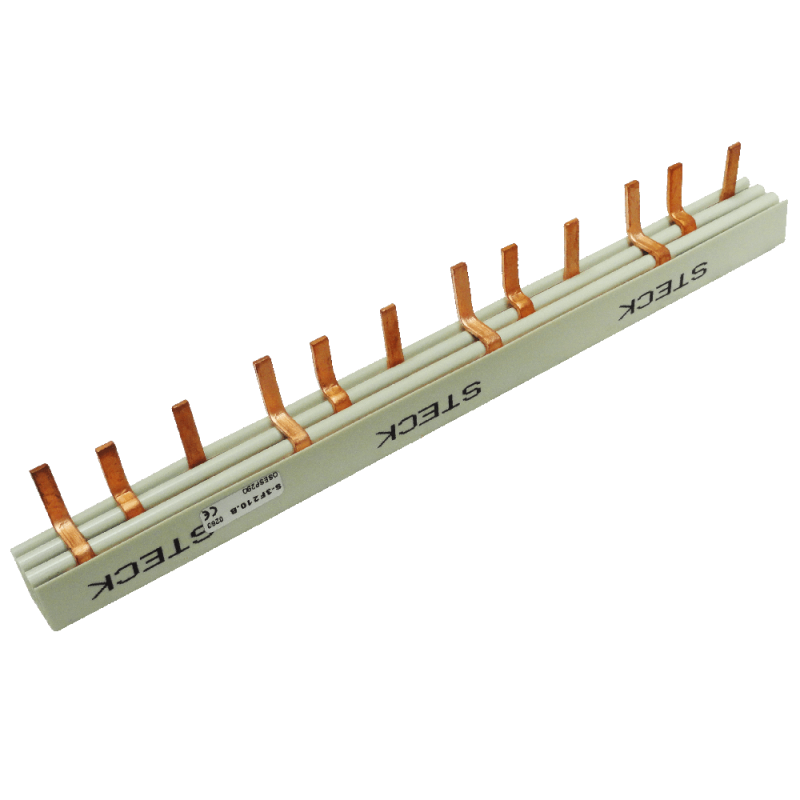 Peine de Conexion Trifasico, 80A, 4X 3Polos, 210mm. S-3F210B Steck