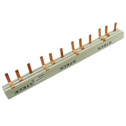 Peine de Conexion Trifasico, 80A, 5X 3Polos, 285mm. S-3F285B Steck