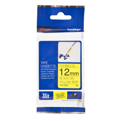 Cinta Laminada Flexible TZeFX631 Neg/Ama. 12mm Brother