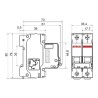 Interruptor Termomagnético 63A, 2P, C, 3kA SDD62C63 Steck