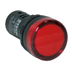 Piloto Luminoso Monolitico Led Ø22, 220V Ac, Rojo SLDS2201 Steck