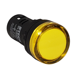 Piloto Luminoso Monolitico Led Ø22, 220V Ac, Amarillo SLDS2203 Steck