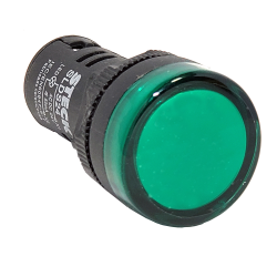 Piloto Luminoso Monolitico Led Ø22, 24V Ac/Dc, Verde SLDS242 Steck