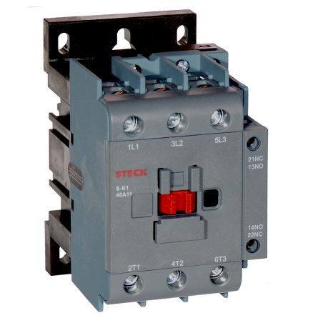 Contactor Tripolar 40A 1NA+1NC, 380Vca SK140A11Q Steck